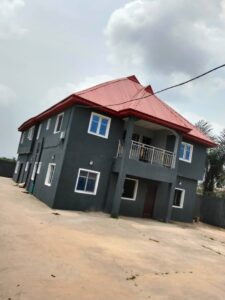 BLOCK OF FLAT OF 2 UNITS OF 2 BEDROOM FLAT UP AND OPEN PLAN GROUND FLOOR
